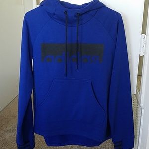 BLUE ADIDAS HOODIE MEDIUM